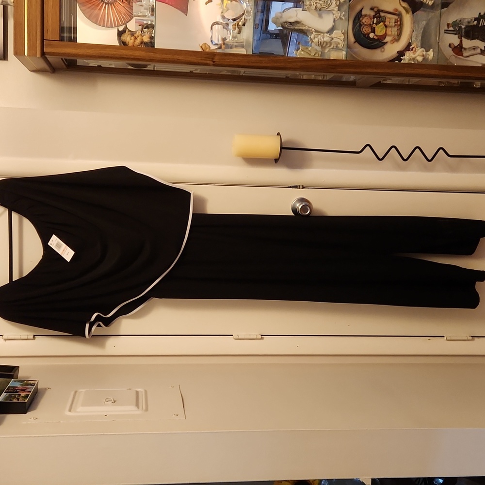 MSK off-the-shoulder overlay jumpsuit